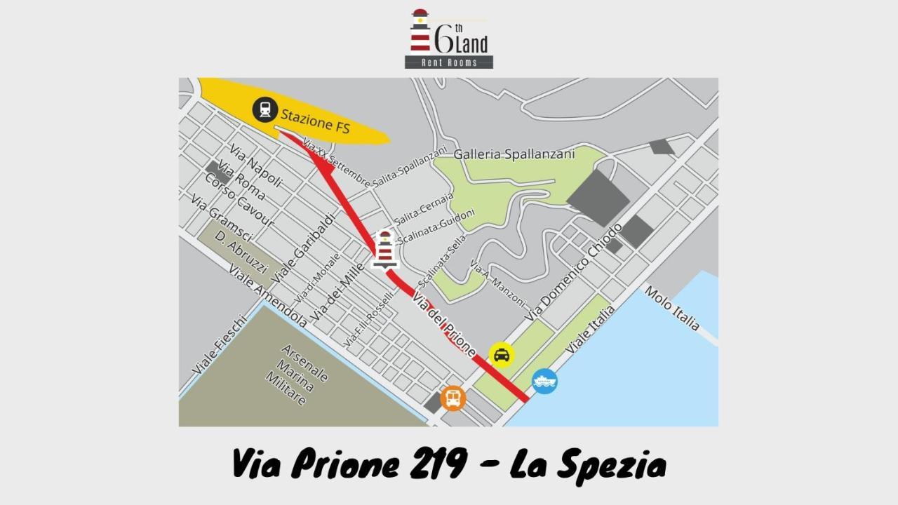 6Th Land - Rent Rooms Affittacamere La Spezia Kültér fotó
